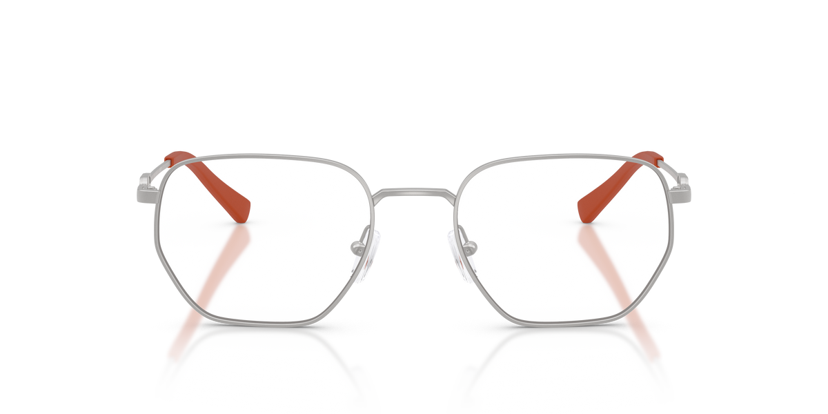 Armani Exchange AX1074 Eyeglasses Frame in 6020 Matte Silver, front view