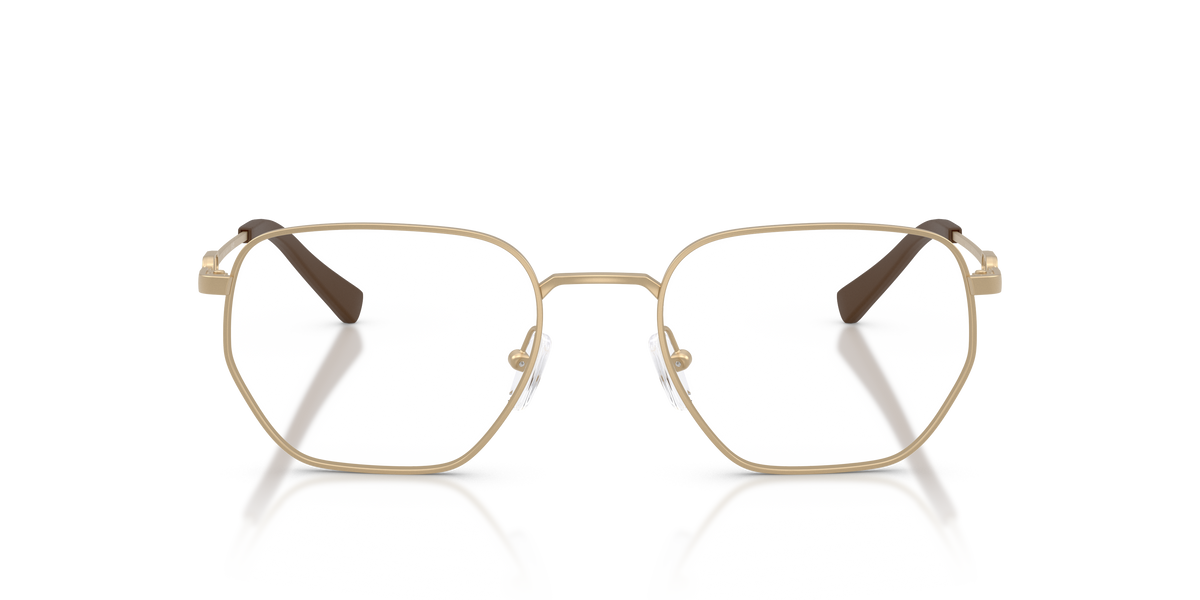 Armani Exchange AX1074 Eyeglasses Frame in 6121 Matte Pale Gold, front view