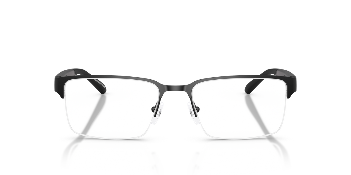 Armani Exchange AX1075 Eyeglasses Frame in 6000 Matte Black, front view