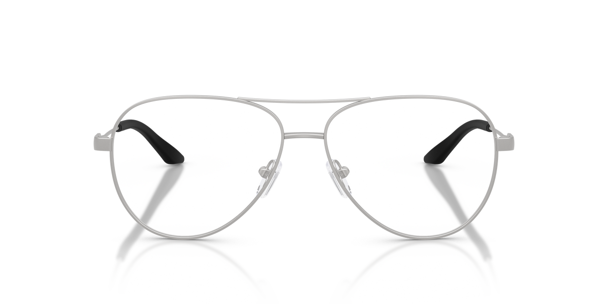 Armani Exchange AX1077 Eyeglasses Frame in 6020 Matte Silver, front view