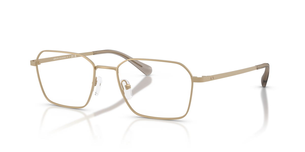 Armani Exchange AX1079 Eyeglasses Frame in 6121 Matte Pale Gold