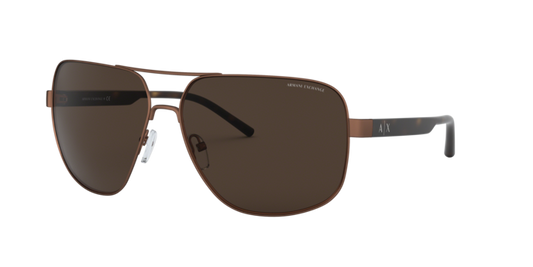 Armani Exchange AX2030S Sunglasses in 610673 Matte Brown / Brown lens