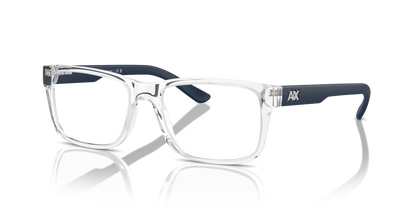 Armani Exchange AX3016 Eyeglasses Frame in 8033 Shiny Crystal