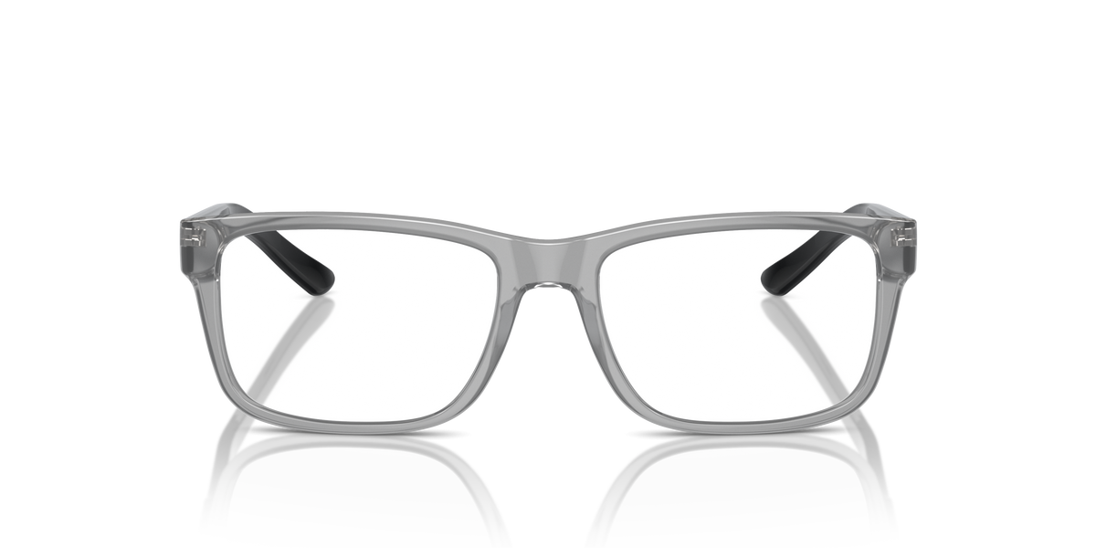 Armani Exchange AX3016 Eyeglasses Frame in 8239 Shiny Transparent Grey, front view