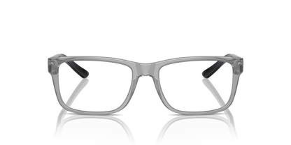 Armani Exchange AX3016 Eyeglasses Frame in 8239 Shiny Transparent Grey, front view