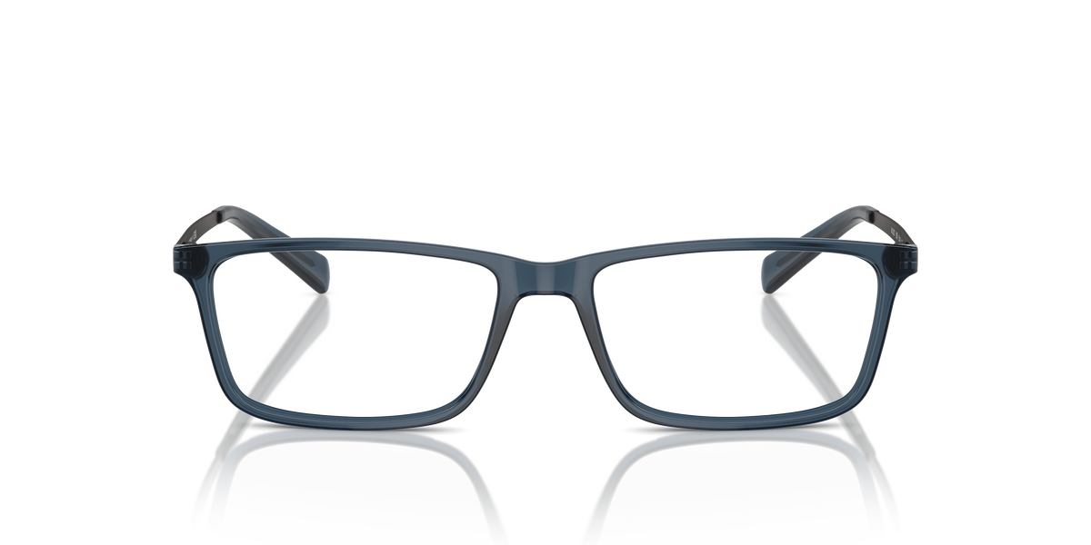 Armani Exchange AX3027 Eyeglasses Frame in 8238 Transparent Blue, front view