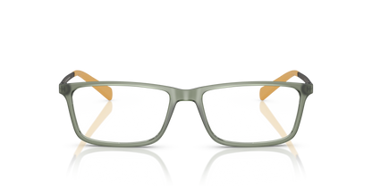 Armani Exchange AX3027 Eyeglasses Frame in 8370 Matte Green, front view