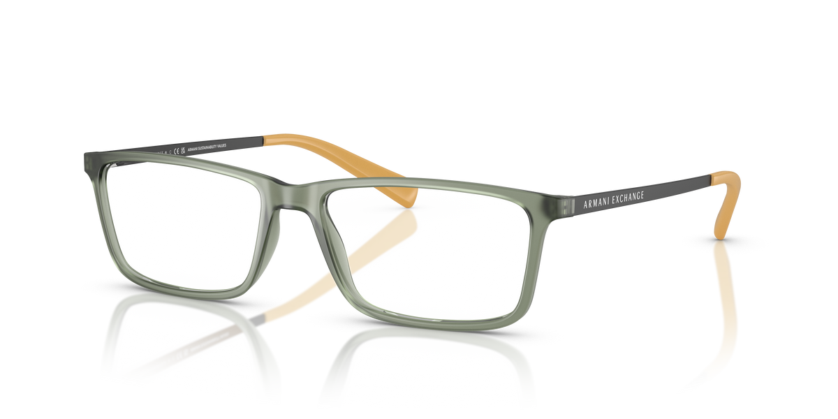 Armani Exchange AX3027 Eyeglasses Frame in 8370 Matte Green