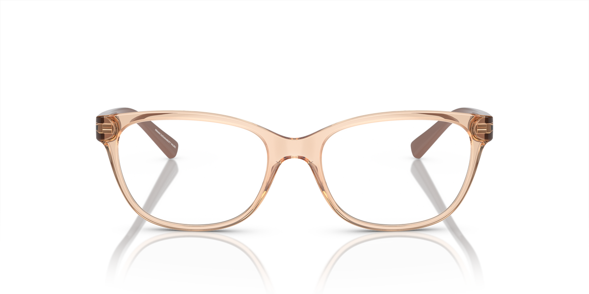 Armani Exchange AX3037 Eyeglasses Frame in 8342 Shiny Transparent Tundra, front view