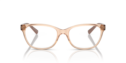Armani Exchange AX3037 Eyeglasses Frame in 8342 Shiny Transparent Tundra, front view