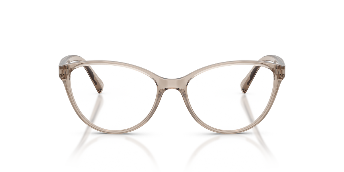 Armani Exchange AX3053 Eyeglasses Frame in 8240 Shiny Transparent Tundra, front view