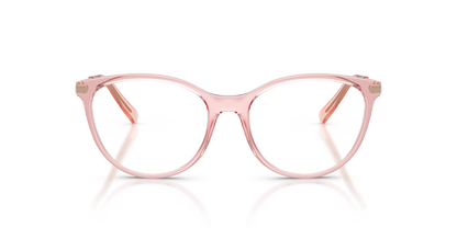 Armani Exchange AX3078 Eyeglasses Frame in 8339 Shiny Transparent Pink, front view