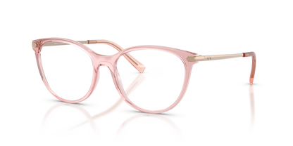 Armani Exchange AX3078 Eyeglasses Frame in 8339 Shiny Transparent Pink