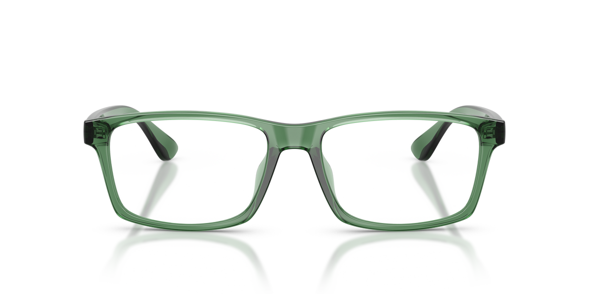 Armani Exchange AX3083U Eyeglasses Frame in 8423 Shiny Transparent Green, front view