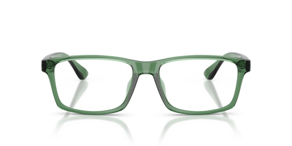 Armani Exchange AX3083U Eyeglasses Frame in 8423 Shiny Transparent Green, front view