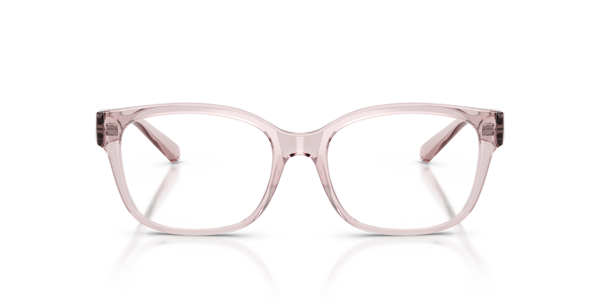 Armani Exchange AX3098 Eyeglasses Frame in 8424 Shiny Transparent Pink, front view