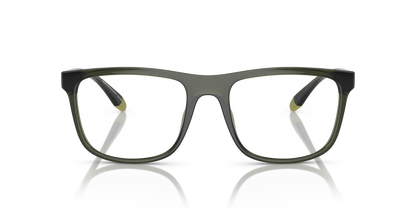 Armani Exchange AX3101U Eyeglasses Frame in 8341 Shiny Transparent Green, front view