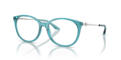 Armani Exchange AX3109 Eyeglasses Frame in 8237 Shiny Transparent Petroleum