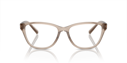 Armani Exchange AX3111U Eyeglasses Frame in 8344 Shiny Transparent Brown, front view