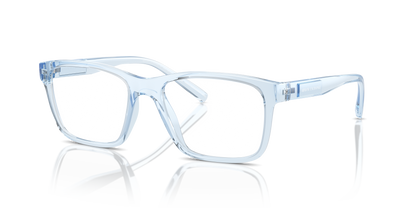 Armani Exchange AX3114 Eyeglasses Frame in 8345 Shiny Transparent Blue