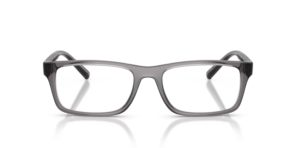Armani Exchange AX3115 Eyeglasses Frame in 8239 Shiny Transparent Grey, front view