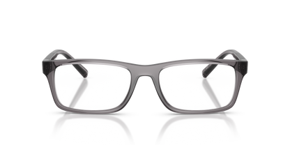 Armani Exchange AX3115 Eyeglasses Frame in 8239 Shiny Transparent Grey, front view