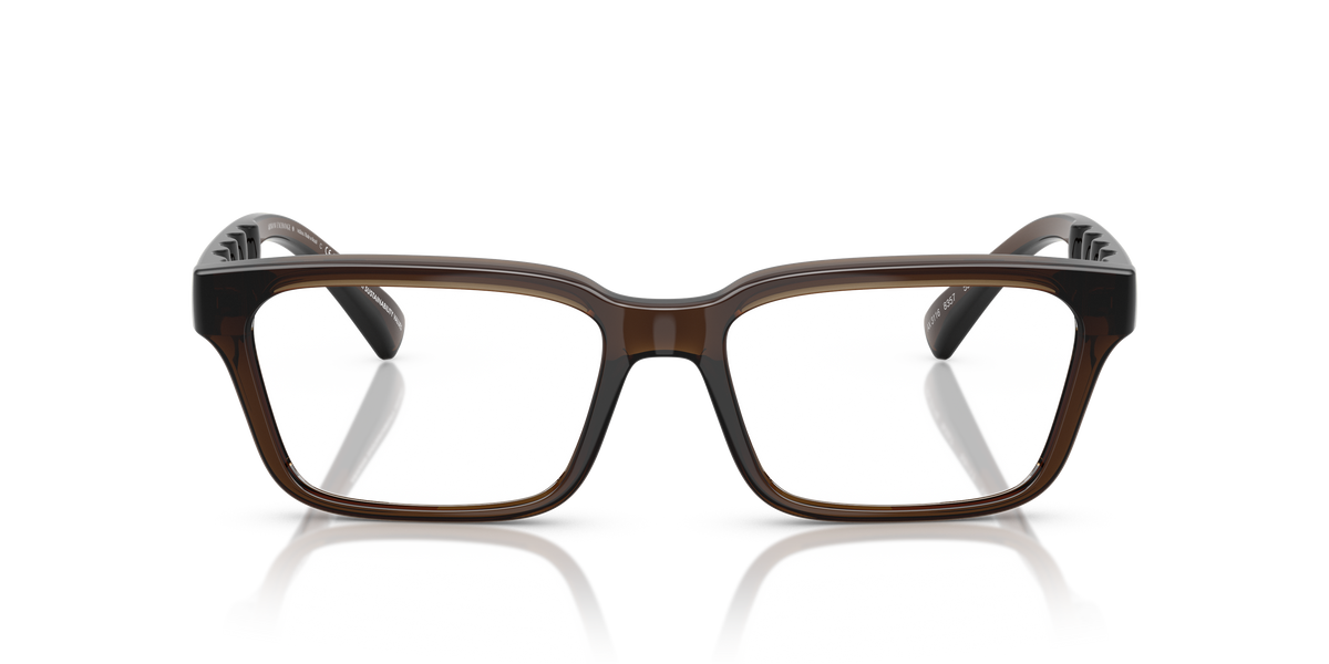 Armani Exchange AX3116 Eyeglasses Frame in 8357 Shiny Transparent Green, front view
