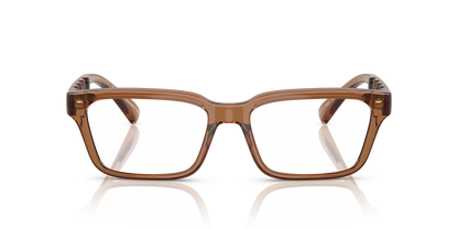 Armani Exchange AX3116 Eyeglasses Frame in 8358 Shiny Transparent Brown, front view