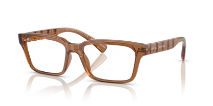 Armani Exchange AX3116 Eyeglasses Frame in 8358 Shiny Transparent Brown