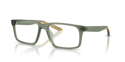 Armani Exchange AX3118U Eyeglasses Frame in 8362 Matt Opalescent Green