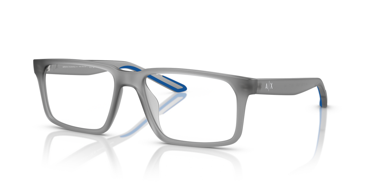 Armani Exchange AX3118U Eyeglasses Frame in 8363 Matt Opalescent Grey