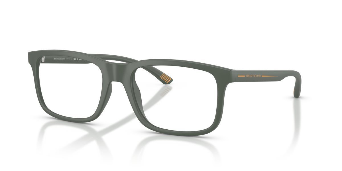 Armani Exchange AX3125U Eyeglasses Frame in 8377 Matte Dark Green