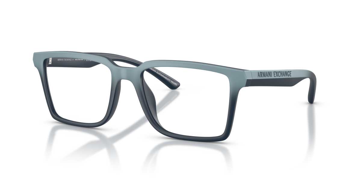 Armani Exchange AX3129U Eyeglasses Frame in 8390 Matte Blue Gradient