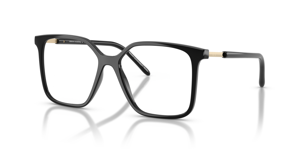 Armani Exchange AX3132 Eyeglasses Frame in 8178 Shiny Black