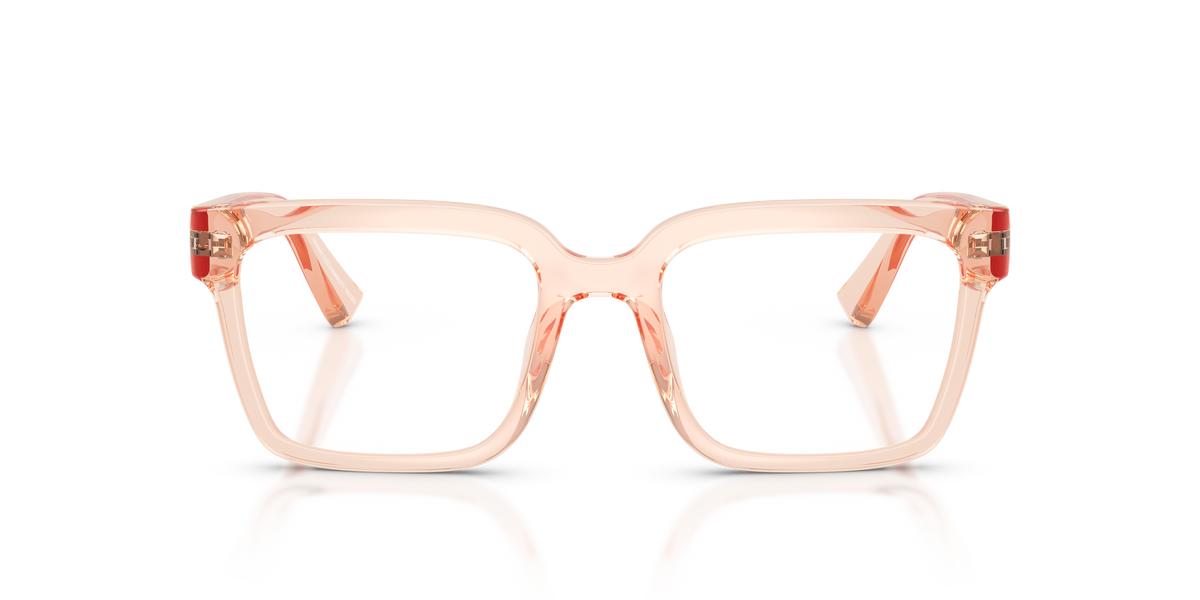 Armani Exchange AX3133U Eyeglasses Frame in 8395 Transparent Peach, front view