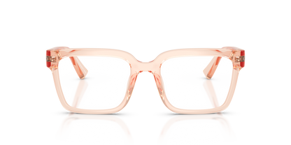 Armani Exchange AX3133U Eyeglasses Frame in 8395 Transparent Peach, front view