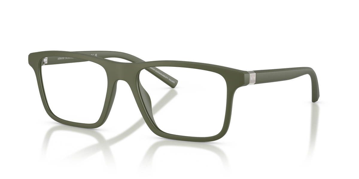 Armani Exchange AX3136U Eyeglasses Frame in 8301 Matte Green