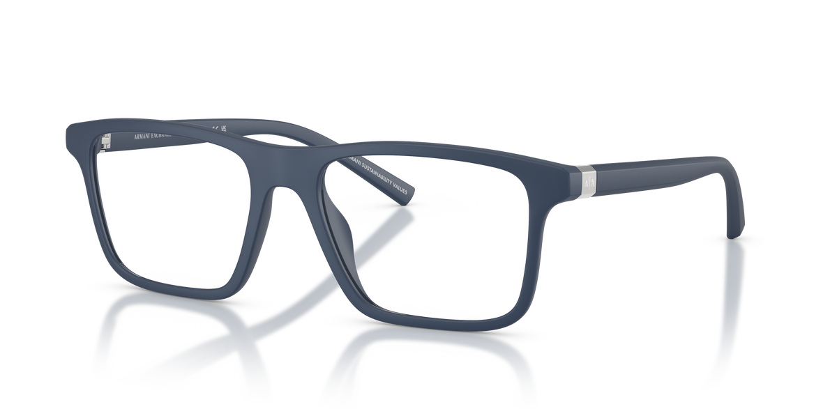 Armani Exchange AX3136U Eyeglasses Frame in 8399 Matte Blue