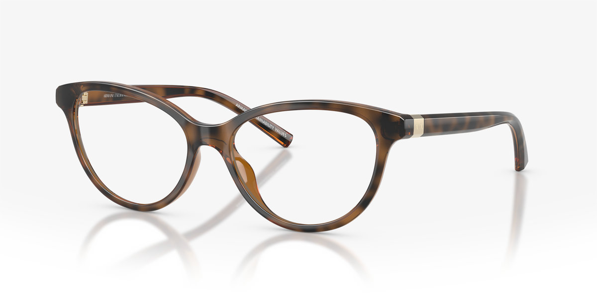 Armani Exchange AX3138U Eyeglasses Frame in 8213 Dark Havana