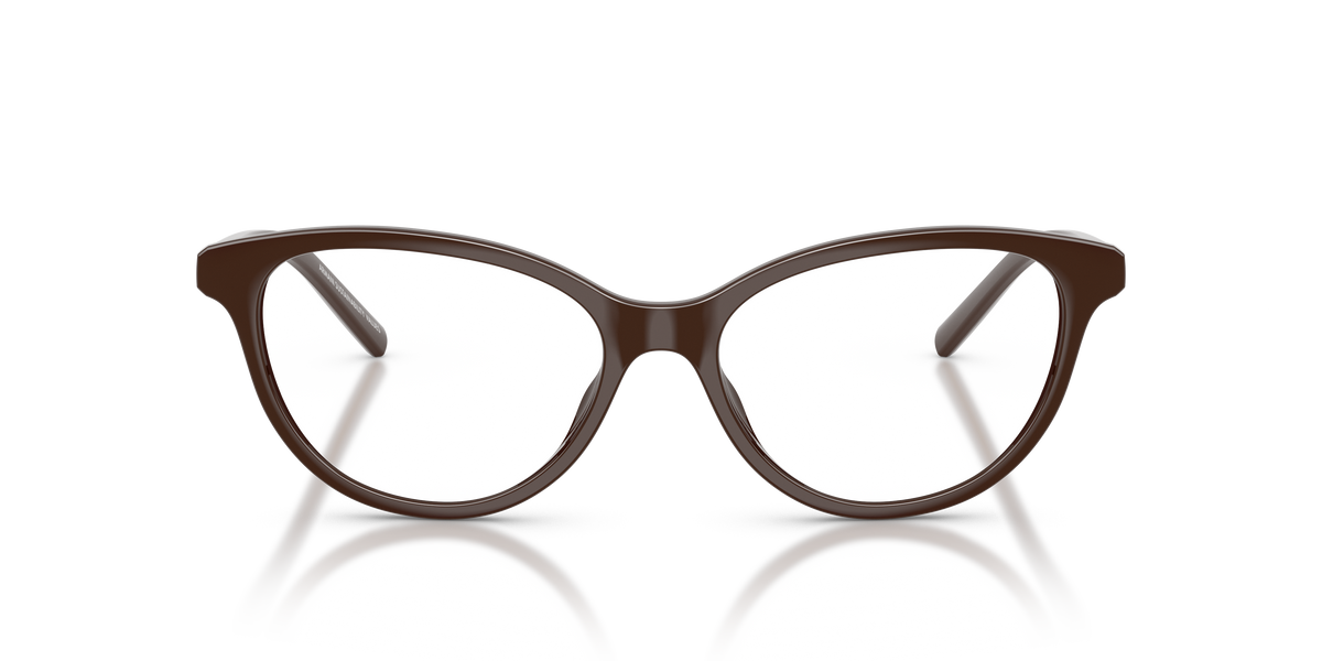 Armani Exchange AX3138U Eyeglasses Frame in 8402 Shiny Dark Brown, front view