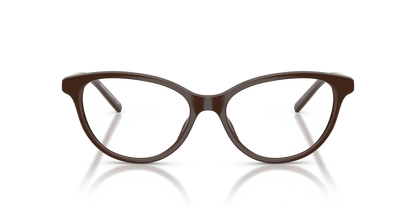 Armani Exchange AX3138U Eyeglasses Frame in 8402 Shiny Dark Brown, front view