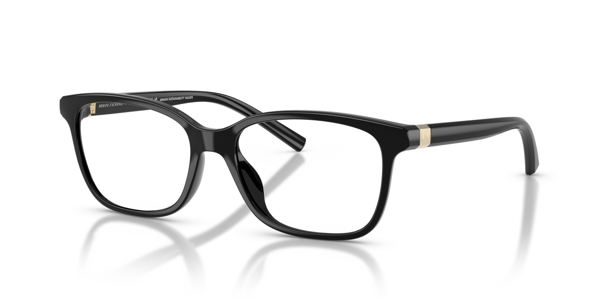 Armani Exchange AX3139U Eyeglasses Frame in 8158 Shiny Black