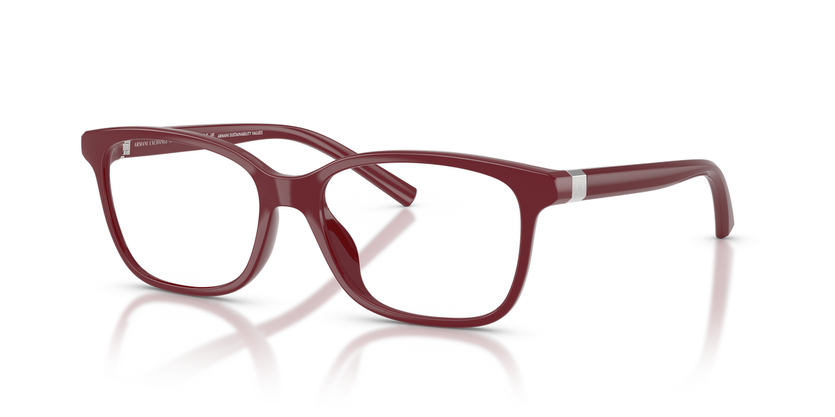 Armani Exchange AX3139U Eyeglasses Frame in 8387 Shiny Bordeaux