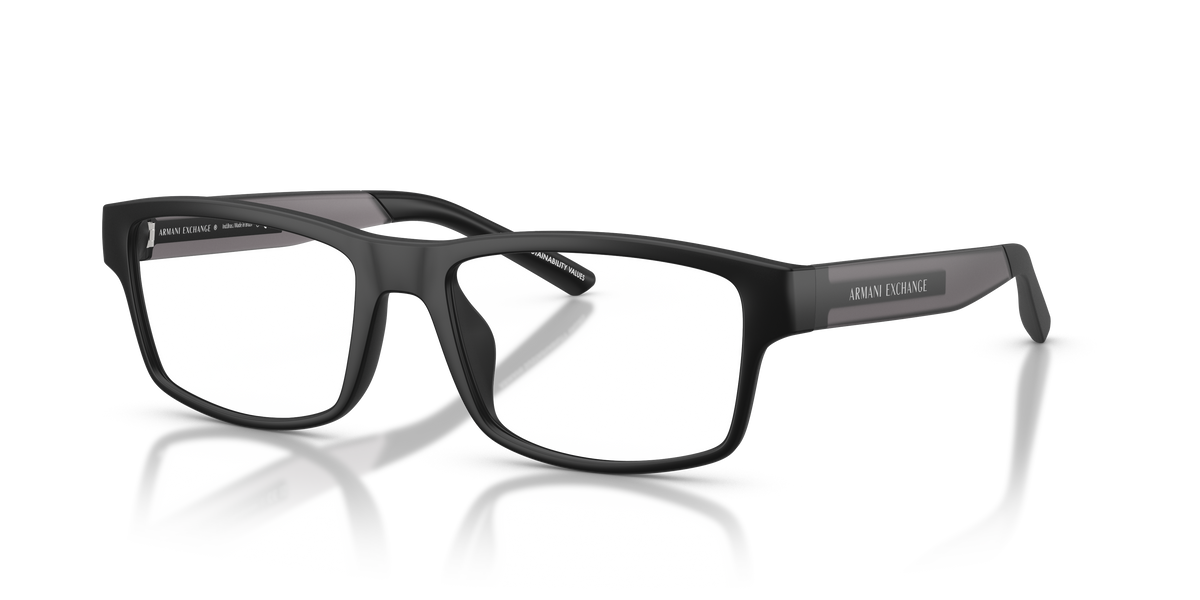 Armani Exchange AX3140U Eyeglasses Frame in 5001 Matte Black