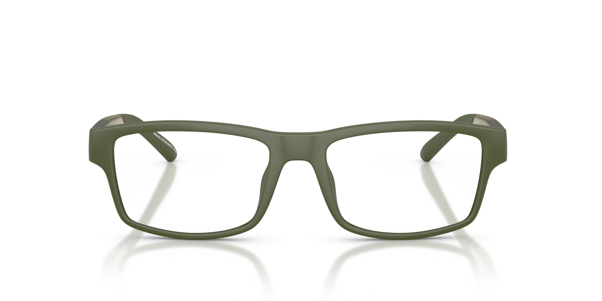 Armani Exchange AX3140U Eyeglasses Frame in 8403 Matte Green, front view