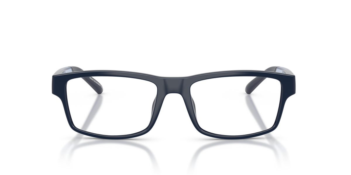Armani Exchange AX3140U Eyeglasses Frame in 8404 Shiny Blue, front view