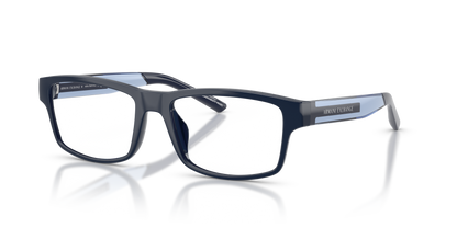 Armani Exchange AX3140U Eyeglasses Frame in 8404 Shiny Blue