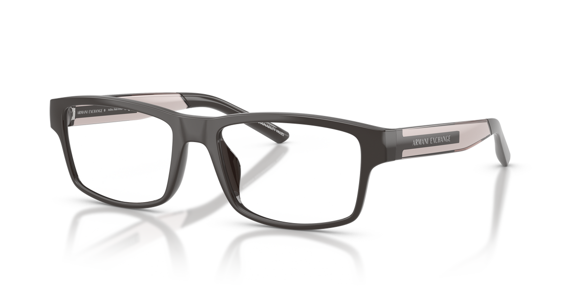 Armani Exchange AX3140U Eyeglasses Frame in 8405 Shiny Brown