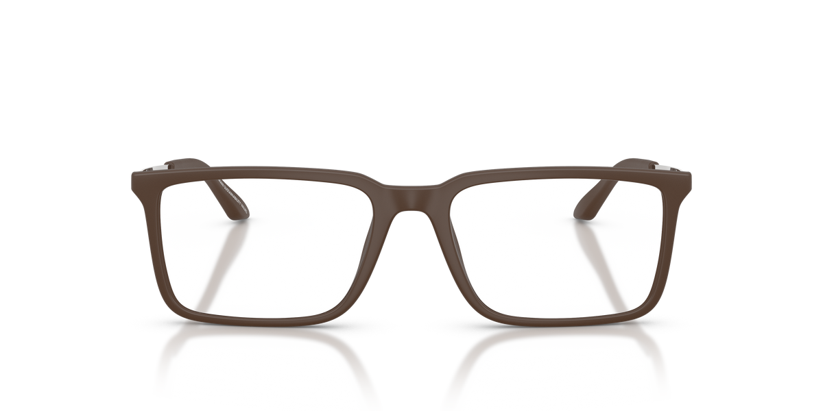 Armani Exchange AX3141U Eyeglasses Frame in 8408 Matte Brown, front view