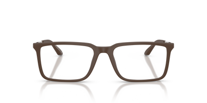 Armani Exchange AX3141U Eyeglasses Frame in 8408 Matte Brown, front view